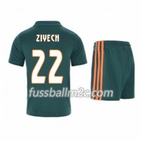 Fußballtrikots Ajax Amsterdam Hakim Ziyech 22 Kinder Auswärts Trikotsatz 2019-2020